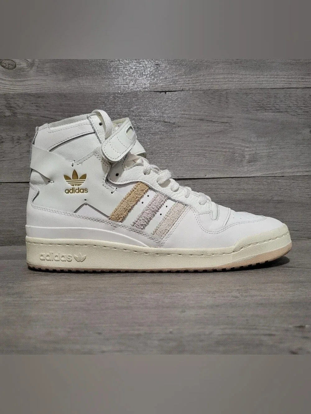 Adidas Forum 84 High White Beige Mens Size 11 Sneakers